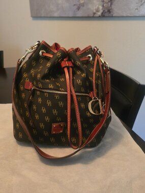 Dooney & Bourke Gretta Brown Drawstring